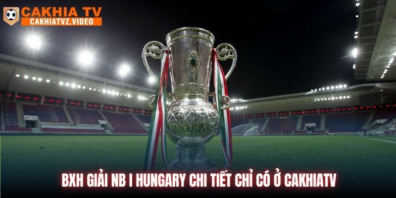 BXH Giải NB I Hungary Chi Tiết Chỉ Có Ở CAKHIATV